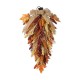 Glitzhome 28"H Fall Multi-Colored Sorghum Swag Includes a Complimentary Black Metal Wreath Hanger