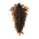Glitzhome 28"H Fall Multi-Colored Sorghum Swag Includes a Complimentary Black Metal Wreath Hanger