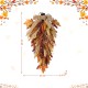 Glitzhome 28"H Fall Multi-Colored Sorghum Swag Includes a Complimentary Black Metal Wreath Hanger