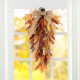 Glitzhome 28"H Fall Multi-Colored Sorghum Swag Includes a Complimentary Black Metal Wreath Hanger