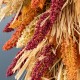 Glitzhome 28"H Fall Multi-Colored Sorghum Swag Includes a Complimentary Black Metal Wreath Hanger