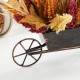 Glitzhome 15"H Fall Multi-Colored Sorghum Cart Centerpiece