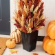 Glitzhome 38"H Fall Multi-Colored Sorghum Porch Tree
