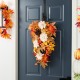 Glitzhome 28"H Fall Lotus, Lotus Pod and Berry Swag Includes a Complimentary Black Metal Wreath Hanger