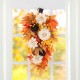 Glitzhome 28"H Fall Lotus, Lotus Pod and Berry Swag Includes a Complimentary Black Metal Wreath Hanger