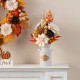 Glitzhome 22"H Fall Lotus, Lotus Pod and Berry Centerpiece