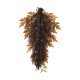 Glitzhome 28"H Fall Neutral Sunflower, Pumpkin and Leaf Swag Includes a Complimentary Black Metal Wreath Hanger
