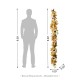 Glitzhome 72"L Fall Neutral Sunflower, Pumpkin and Leaf Garland