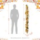 Glitzhome 72"L Fall Neutral Sunflower, Pumpkin and Leaf Garland