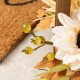 Glitzhome 20"H Fall Neutral Sunflower, Pumpkin and Leaf Wood Lantern Centerpiece