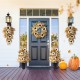 Glitzhome 36"H Fall Neutral Sunflower, Pumpkin and Leaf Porch Tree