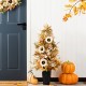 Glitzhome 36"H Fall Neutral Sunflower, Pumpkin and Leaf Porch Tree