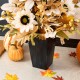 Glitzhome 36"H Fall Neutral Sunflower, Pumpkin and Leaf Porch Tree