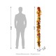 Glitzhome 72"L Fall Dahlia Pumpkin, Leaf and Berry Garland