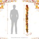 Glitzhome 72"L Fall Dahlia Pumpkin, Leaf and Berry Garland