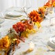 Glitzhome 72"L Fall Dahlia Pumpkin, Leaf and Berry Garland