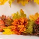 Glitzhome 72"L Fall Dahlia Pumpkin, Leaf and Berry Garland