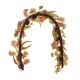 Glitzhome 72"L Fall Pumpkin Leaf Floral Garland