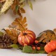 Glitzhome 72"L Fall Pumpkin Leaf Floral Garland