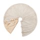 Glitzhome 48"D Reversible Faux Fox Fur/Korean Fleece Christmas Tree Skirt
