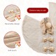 Glitzhome 48"D Reversible Faux Fox Fur/Korean Fleece Christmas Tree Skirt