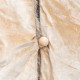Glitzhome 48"D Reversible Faux Fox Fur/Korean Fleece Christmas Tree Skirt