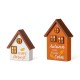 Glitzhome 8"H S/2 Lighted Fall Wooden House-shaped Table Decor