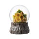 Glitzhome 100mm 5.75''H Fall Sunflower and Pumpkin Resin Waterglobe