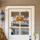 Glitzhome 14"L Fall Wooden Patch with Floral Door Hanger