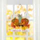 Glitzhome 14"L Fall Wooden Patch with Floral Door Hanger