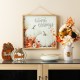 Glitzhome 15.75"H Fall Wooden Ivory Pumpkin Wall Art