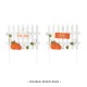Glitzhome 30.75"H S/5 Fall Metal Scarecrow,Pumpkin & Fence Yard Stake(KD)
