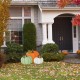 Glitzhome 23.75"H Fall Metal Stacked Pumpkin Yard Stake(KD)
