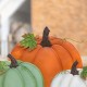 Glitzhome 23.75"H Fall Metal Stacked Pumpkin Yard Stake(KD)