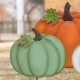 Glitzhome 23.75"H Fall Metal Stacked Pumpkin Yard Stake(KD)