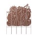 Glitzhome 41.75"H Fall Metal Pumpkin Patch Combo Yard Stake