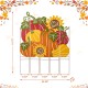 Glitzhome 41.75"H Fall Metal Pumpkin Patch Combo Yard Stake