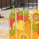 Glitzhome 41.75"H Fall Metal Pumpkin Patch Combo Yard Stake