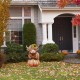 Glitzhome 29.75"H Fall Metal Highland Cow Yard Stake or Wall Décor or (KD, Two Function)