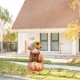 Glitzhome 29.75"H Fall Metal Highland Cow Yard Stake or Wall Décor or (KD, Two Function)