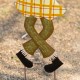 Glitzhome 36"H S/2 Fall Metal Scarecrow Yard Stake