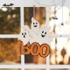 Glitzhome 14"H Halloween Wooden Ghost BOO Door Hanger