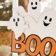 Glitzhome 14"H Halloween Wooden Ghost BOO Door Hanger