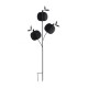 Glitzhome 39.50"H Halloween Metal Pumpkins w/Spring Bats Yard Stake (KD)