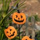 Glitzhome 39.50"H Halloween Metal Pumpkins w/Spring Bats Yard Stake (KD)