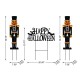 Glitzhome 32"H S/3 Halloween Metal Nutcracker and HAPPY HALLOWEEN Yard Stake (KD)