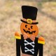 Glitzhome 32"H S/3 Halloween Metal Nutcracker and HAPPY HALLOWEEN Yard Stake (KD)