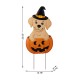 Glitzhome 32"H Halloween Metal Labrador in Pumpkin Yard Stake(KD)