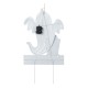 Glitzhome 32.25"H Lighted Halloween Metal Ghost Tombstone Yard Stake