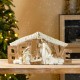 Glitzhome 11.75"L Resin "BELIEVE" Holy Family Figurine